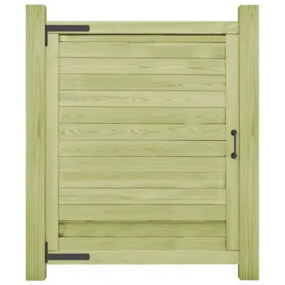 vidaXL Vrtna vrata impregnirana borovina 125x100 cm