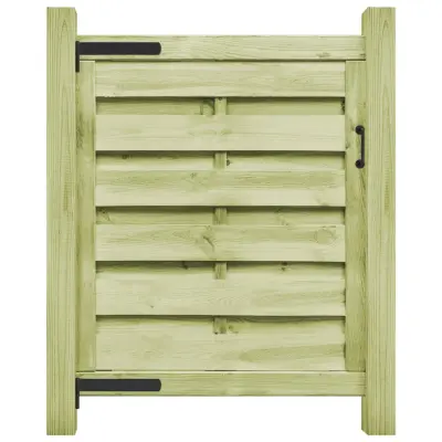 vidaXL Vrtna vrata impregnirana borovina 100x100 cm zelena