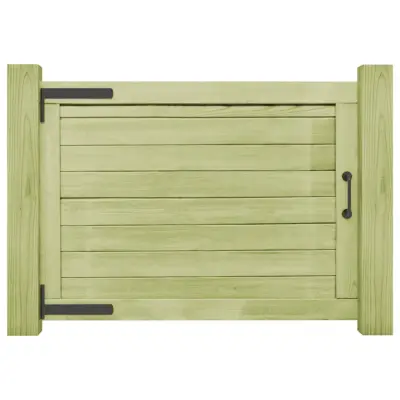 vidaXL Vrtna vrata impregnirana borovina 75x100 cm