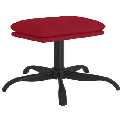 vidaXL Stolček za noge vinsko rdeč 60x60x36 cm žamet