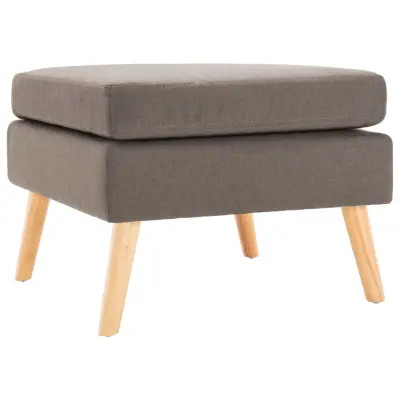vidaXL Stolček za noge taupe blago