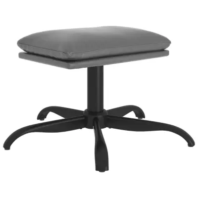 vidaXL Stolček za noge antracitno siv 60x60x36 cm umetno usnje