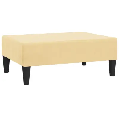 vidaXL Stolček za noge krem 78x56x32 cm žamet