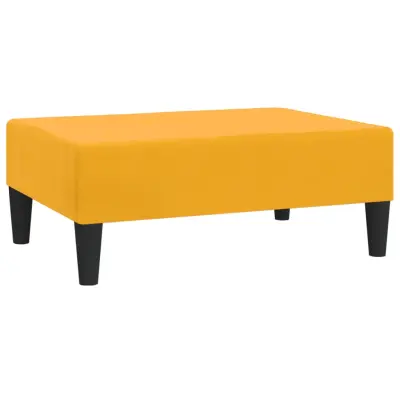 vidaXL Stolček za noge rumen 78x56x32 cm žamet