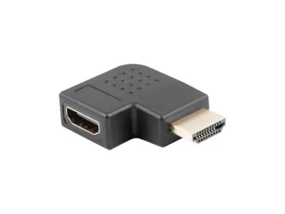 HDMI Lanberg Adapter (M) A HDMI (H) Črni desni kot