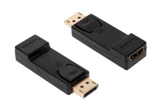 Adapter Displayport M. - HDMI Ž., črna barva