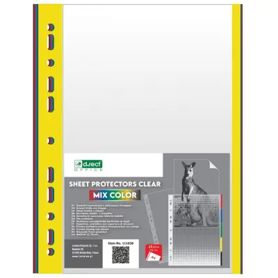 Mapa pvc u levia barvni rob 75mic mix barve 1/25 111030