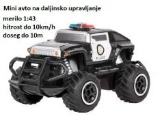 Mini avtomobilček REBEL POLICE na daljinsko vodenje
