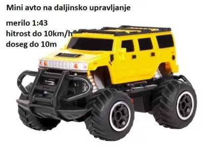 Mini avtomobilček REBEL SUV na daljinsko vodenje