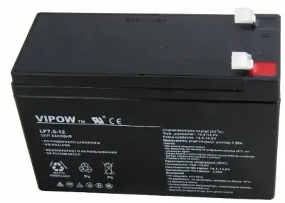Gel baterija VIPOW 12V 7,5Ah