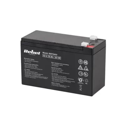 Gel baterija REBEL 12V 7,5Ah