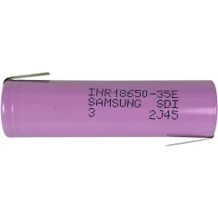Li-ion baterija SAMSUNG 18650-35E s kontakti  3.7V, 3500mAh
