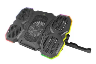 Podstavek za prenosnik ESPERANZA BREVA 17",  RGB, 2x USB, 5x ventilator