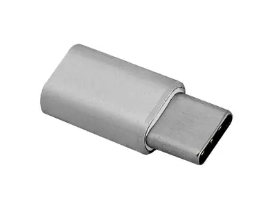 Adapter mikro USB Ž. - tip C M., alu ohišje