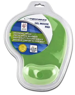 Podloga za miško ESPERANZA - zelena, gel nastavek