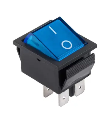 Stikalo 0-1 220V/15A široko modro
