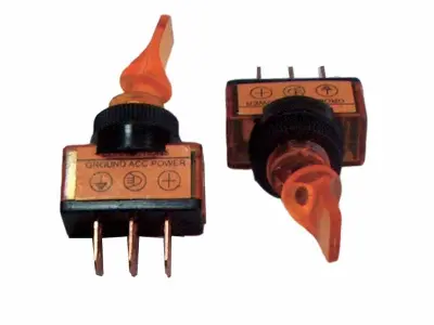 STIKALO 0-1 12V/20A rdeče barve z lučko, 3- pin