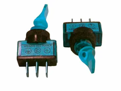 STIKALO 0-1 12V/20A modre barve z lučko, 3- pin