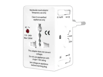 Univerzalni AC adapter USA, Kitajska, Japonska, Avstralija,  Tajska...