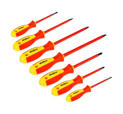 Izvijači REBEL v kompletu 7-delni, ELEKTRIČARSKI 1000V