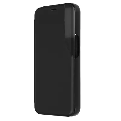 Ovitek Clear View za iPhone 15 Plus, preklop na okno - crn