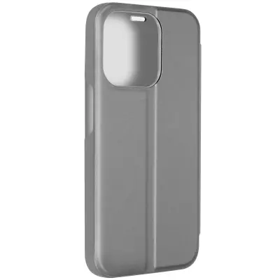 Clear View iPhone 15 Pro Max Case, Mirror Cover serija - srebrna
