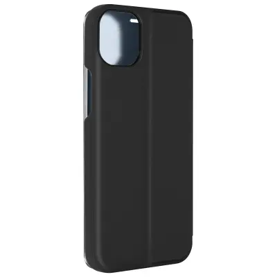 Ovitek Clear View za iPhone 15, serija zrcalnih pokrovov - crna