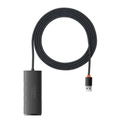 Hub 4w1 Baseus Lite Series USB do 4x USB 3.0 2m (črni)