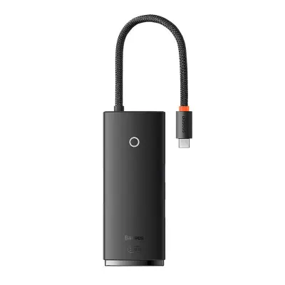 Baseus Lite Series Hub 5w1 USB-C do 3x USB 3.0 + USB-C + HDMI (črn)