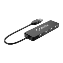 Orico Adapter Hub, USB na 4xUSB (črn)