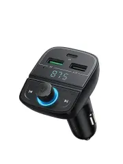FM oddajnik UGREEN CD229 Bluetooth 5.0, USB QC 3.0, USB-C PD, microSD (črn)