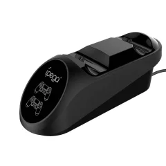 Dvojna priključna postaja iPega PG-9180 za igralni krmilnik PS4 (črna)