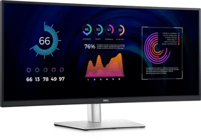DELL P3424WE 34 Curved USB-C Hub 34" IPS 3440x1440 21:9 300cd/m2 HDMI DP USB-C monitor
