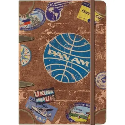 Notesnik z retro motivom Pan Am - Travel Stickers