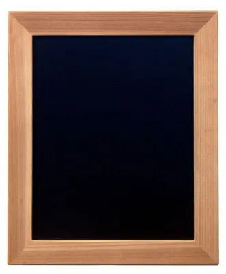 Tabla z lesenim okvirom+belo kred.pisalo tik - mala, 20x24x1,5cm