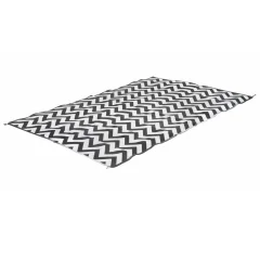Bo-Camp Zunanja preproga Chill mat Wave 2,7x2 m L črna in bela