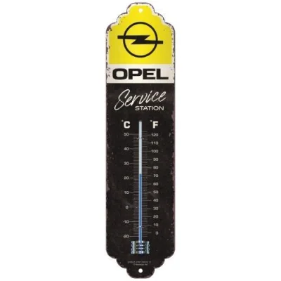 Termometer retro 28 x 7 cm 24h Le Mans - Racing Poster Blue