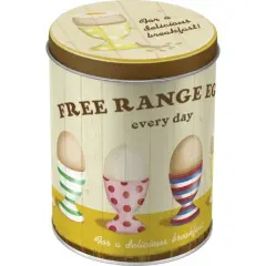 Retro škatlica - kovinska 10 x 13 x 10 c Free Range Eggs