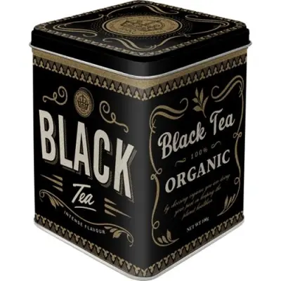Retro škatlica za čaj Black Tea