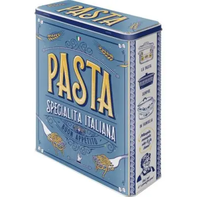 Retro škatlica - kovinska 8 x 26 x 19 cm Pasta