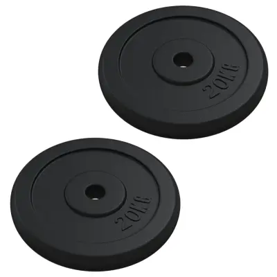 vidaXL Utež 40 kg lito železo