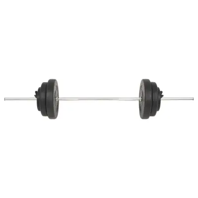 vidaXL Palica z utežmi 60 kg