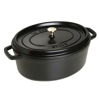 Kozica Cocotte Black 6,7l / ovalna / emajl, lito železo