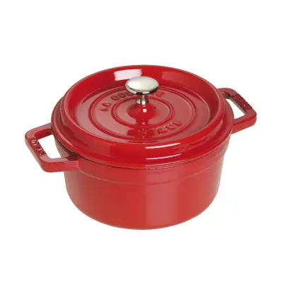 Kozica Cocotte Cherry 2,6l / okrogla / emajl, lito železo