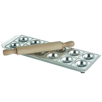 Model za raviole z valjarjem Raviolamp 12 Raviolichef / aluminij, les