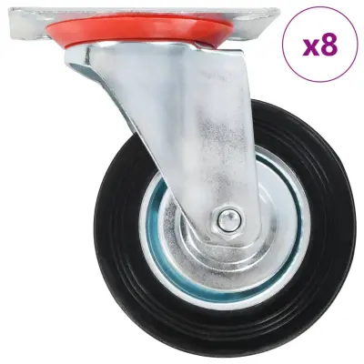 vidaXL Gibljiva kolesa 8 kosov 100 mm