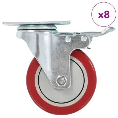 vidaXL Gibljiva kolesa 8 kosov 100 mm