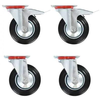 vidaXL Gibljiva kolesa 4 kosi 160 mm