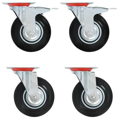 vidaXL Gibljiva kolesa 4 kosi 125 mm