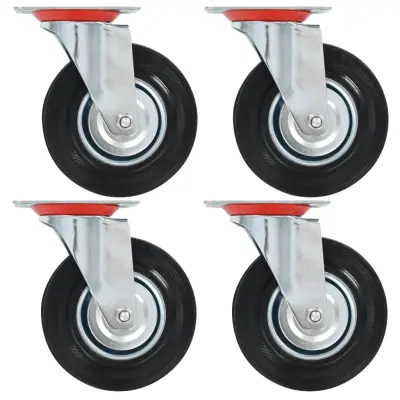 vidaXL Gibljiva kolesa 4 kosi 125 mm